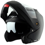 VEGA Crux Dual Visor Motorbike Helmet (Gloss Black)